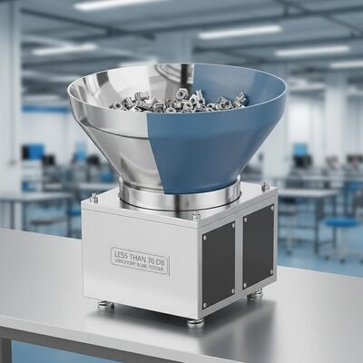 Alimentador Vibratório de Tigela Menos de 70 DB Personalizado com Acabamento de Tigela Polido ou Revestido de PU para Manuseio Silencioso e de Peças