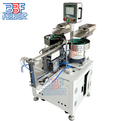 Sistema de PLC máquina de alimentação de recipientes de blocos metálicos partes vibratórias