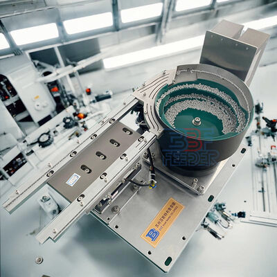 Alimentador Vibratório de Tigela com Polimento ou Revestimento de PU Verde ou Baseado na Necessidade do Cliente Solução Automática de Alimentação de Peças