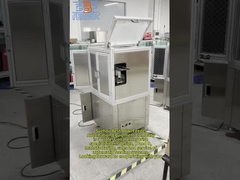 Alimentação por vibração electromagnética de um recipiente de alimentação com botão de interruptor de via dupla