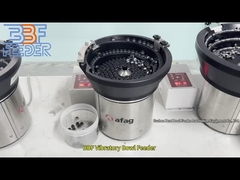 Orientação precisa Componentes de alimentação Capacetes Grommets Botão Vibração Bowl Alimentador