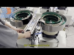 Máquina de alimentação de recipientes de plástico com componentes de plástico rotativo vibratório durável