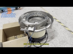 Alimentador vibratório de tigela com clipes de fixação, design personalizado, alimentador rotativo automático