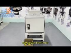 Alimentador vibratório de tigela de aço inoxidável personalizado, alimentador de orientação de peças durável com funil