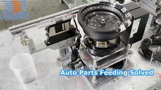 O alimentador vibratório eletromagnético da bacia auto personalizou o sistema de alimentação das peças de metal